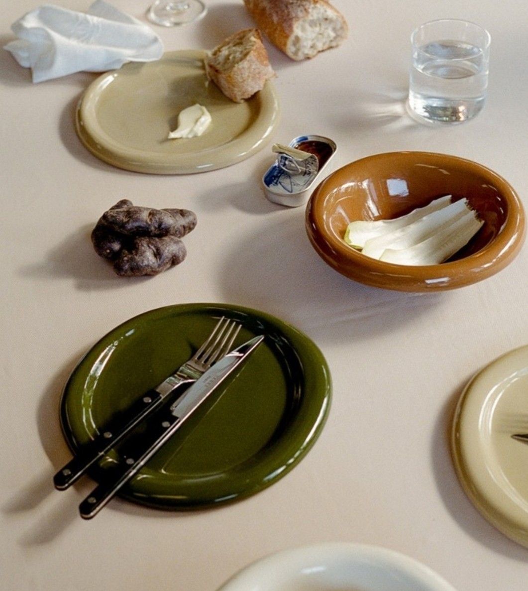 Small plates styled for an everyday table