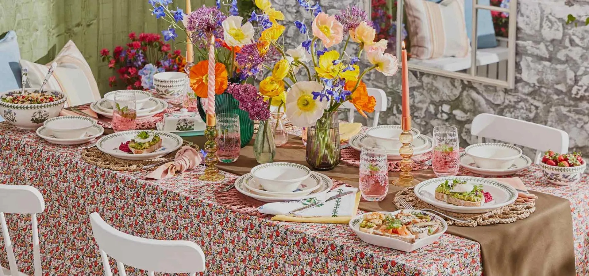 Close-up of tableware arranged for everyday dining
